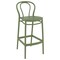 Luxury Commercial Living 41.75&#x22; Olive Green Solid Outdoor Patio Bar Stool